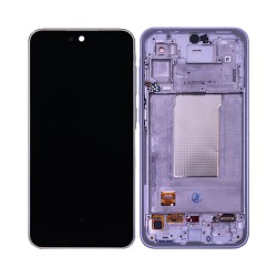 Touch+Display+Frame Samsung Galaxy A36 5G/A366 Service Pack Branco/Prata